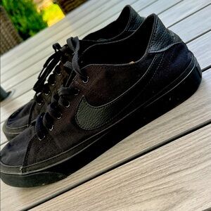 Nike Court Legacy Black Canvas Men's Shoes